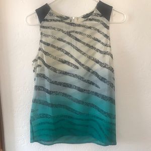 Banana Republic Sheer Animal Print Top